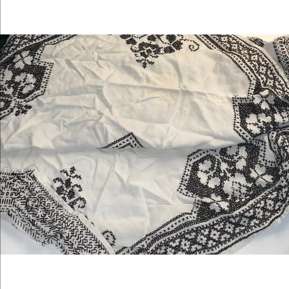 Cross Stitch Embroidery Table Cloth Boho Vintage - Picture 3 of 6